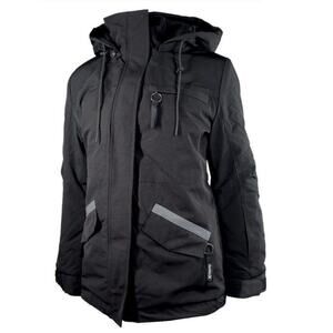 EUC Hurley Black Flurry ski snowboarding jacket coat women's sz: small petite